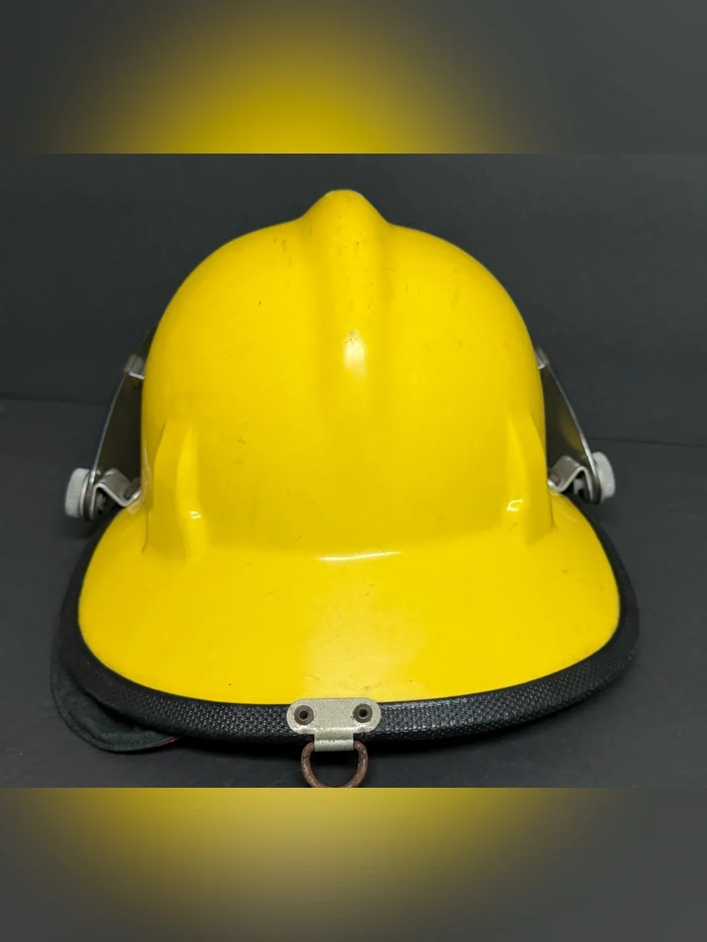 Vintage 90’s Cairns & Brothers Fire Fighter Yellow Style 660X ADJUSTABLE